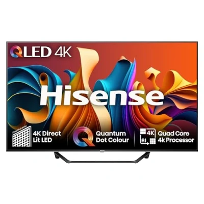 Image of Hisense 65 Inch 4K QLED Smart TV 65A7NQTUK Quantum Dot Colour, AI Processor, Dolby Vision Atmos, Smooth Motion, Sports Mode, Vidaa OS with Freely, Youtube, Netflix and Disney+ (2024 Model)