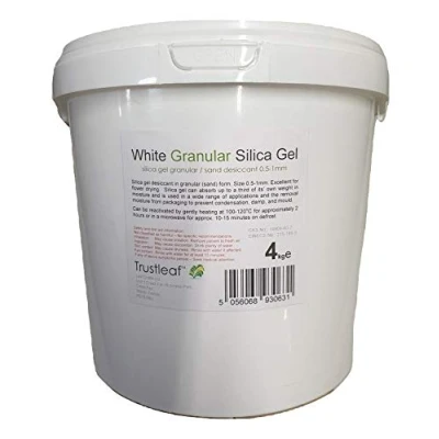 Image of 4kg TUB Silica Gel Granular Sand 0.5 1mm Grains Trustleaf White Desiccant (4kg ws)