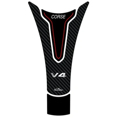 Image of Resin Bike Motorcycle 3D Stickers Compatible with Ducati Panigale V4 and V4S 2018 2022. Tank Pad Protection from Bumps Scratches. Sticker Gadget Moto