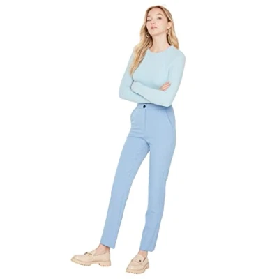 Image of Trendyol Pants Blue Straight
