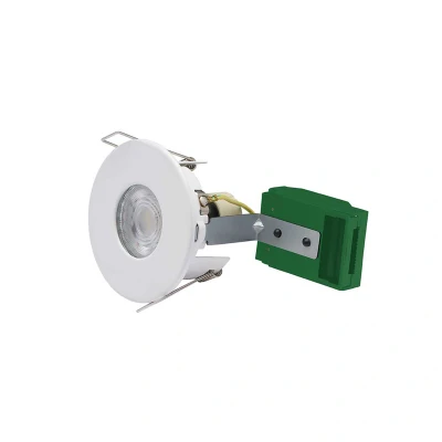 Image of Open Back GU10 Shower Downlight White Bell Lighting Firestay Protector