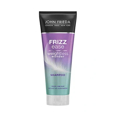 Image of John Frieda Weightless Wonder Shampoo for Frizzy, Fine Hair with Aloe Water 250ml, Hydrating Lightweight Fine, Frizzy