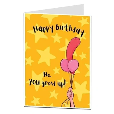 Image of LimaLima Funny Rude Birthday Card For Her Women Perfect Best Female Friend Wife Girlfriend Sister