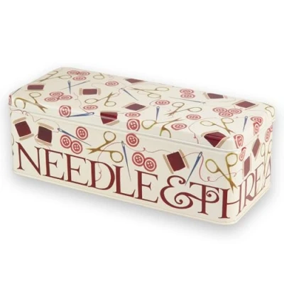Image of That&#039;s Crackers! Crafting Sewing Design Long Rectangular Tinware Box Emma Bridgewater Gift