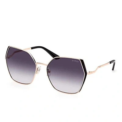 Image of Sunglasses Guess Gu7843 col. 28b Woman GÃ©omÃ©trique Gold