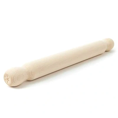 Image of Tuuli Kitchen Wooden Rolling Pin for Baking Pizza Fondant Pastry Dough Roller 40 cm