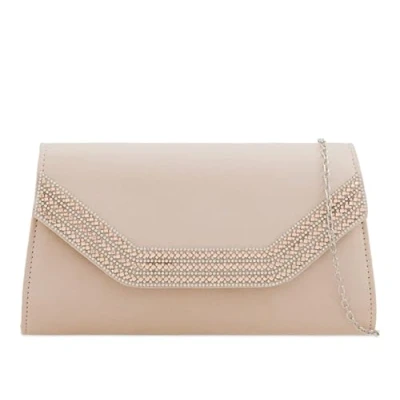 Image of A2ZUKFASHION Womens Suede Hand Bag Wedding Ladies Clutch Purse Party Prom Evening Shoulder Handbag