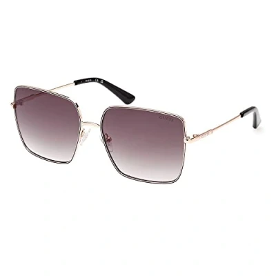 Image of Sunglasses Guess Gu7866 col. 28p Woman Square Gold