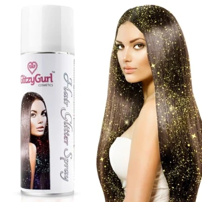 Image of Hair Glitter Spray 125ml Made in UK (Golden Gurl)