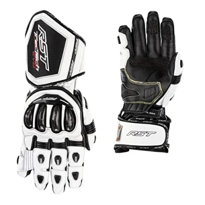Image of RST Tractech Evo 4 CE Aramid Motorcycle Gloves (White, Black, L)
