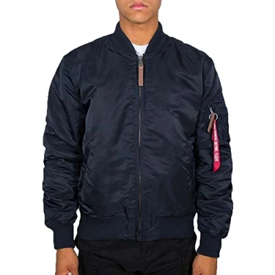 Image of Alpha Industries Men&#039;s MA 1 VF 59 Bomber Jacket, Rep.Blue, XXL