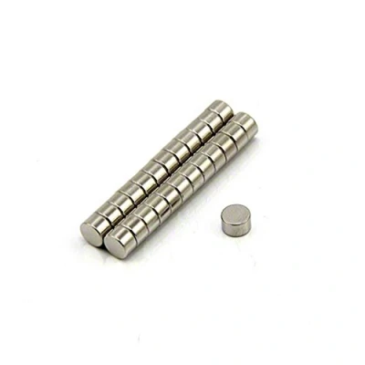 Image of N35 Neodymium Magnet for Arts, Crafts, Model Making, DIY, Hobbies, Office, and Home 5mm dia x 3mm thick 0.48kg Pull Pack of 50