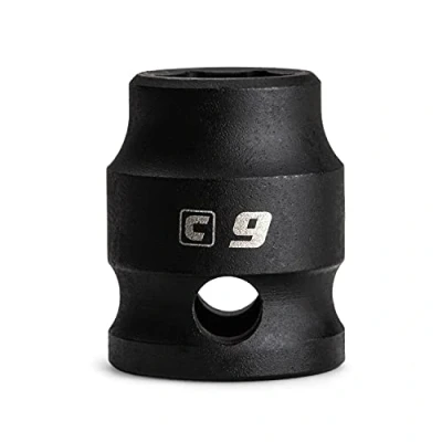 Image of Capri Tools 9 mm Stubby Impact Socket, 3/8 in. Drive, 6 Point, Metric