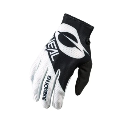 Image of O&#039;Neal Bicycle &amp; Motocross Gloves MX MTB DH FR Downhill Freeride Durable, Flexible Materials, Ventilated Top of the Hand Matrix Glove Adult Black White Size XXL