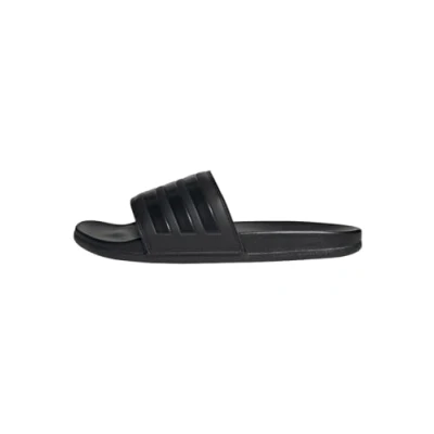 Image of adidas Unisex Adilette Comfort Slides, Core Black/Core Black, 4 UK
