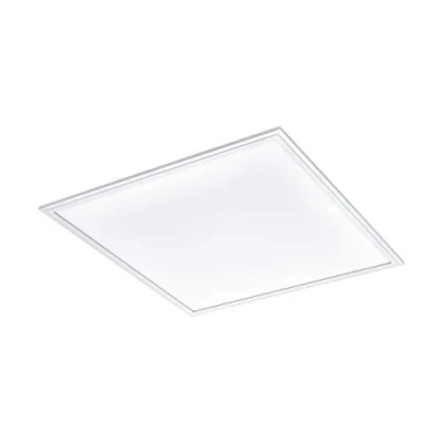 Image of EGLO Salobrena 1 LED Ceiling Light, Bulb Modern Living Room Lamp, Kitchen Lamp Made of Aluminium, Plastic, Office in White, Hallway Ceiling, L x W 59.5 cm
