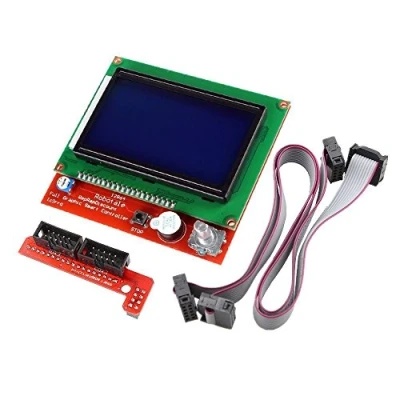 Image of DollaTek 3D Printer Controller Kit Ramps 1.4 + Full Graphic Smart Display A4988 Stepper Motor Driver for RepRap (12864 LCD Controller)