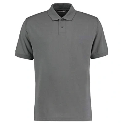 Image of Kustom Kit Mens Regular Fit Workforce Pique Polo Shirt (4XL) (Dark Grey Marl)