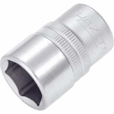 Image of 46804700000, 530046, ASE46804700000, VAG530046 Socket HAZET 900 18 DIN3124, ISO2725 1 Chrome Vanadium Steel Knurled