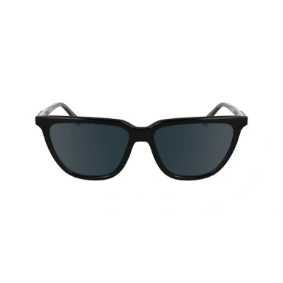 Image of Calvin Klein Women&#039;s Sunglasses CK24537S Black with Solid Blue Lens