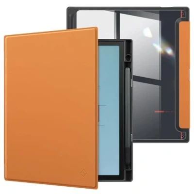 Image of Fintie Case for 10.3&quot; Boox Note Air4 C (2024)/Boox Air3 C/Boox B/W (2023) ePaper [Built in Pen Holder] Slim Lightweight PU Leather Book Folio Cover Auto Sleep/Wake, Brown
