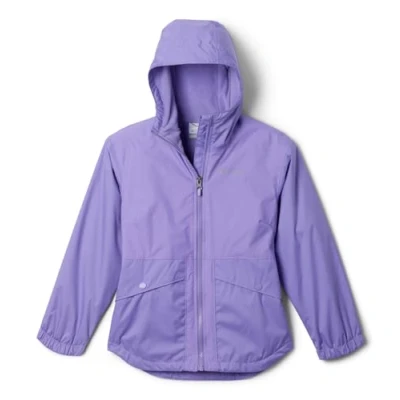Image of Columbia Youth Girls Rainy Trails 2 Fleece Lined Jacket, Paisley Purple, 164