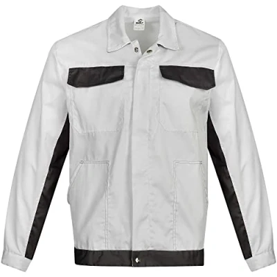 Image of BWOLF Delta Men&#039;s Work Jacket Cotton / Polyester 4 Pockets, White, L