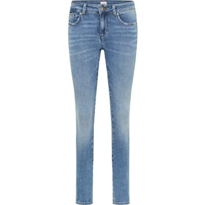 Image of MUSTANG Women&#039;s Style Quincy Skinny Jeans, Medium Blue 402, 26W x 32L
