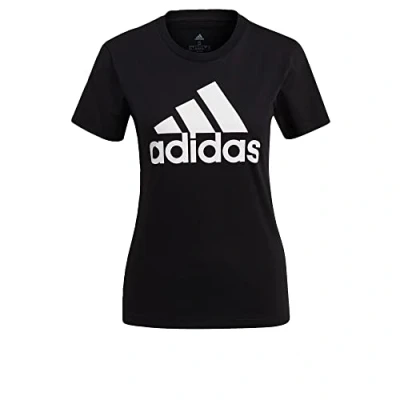 Image of adidas Sportswear TEE Print Tshirt, Women&#039;s, Size: Small, Black/white