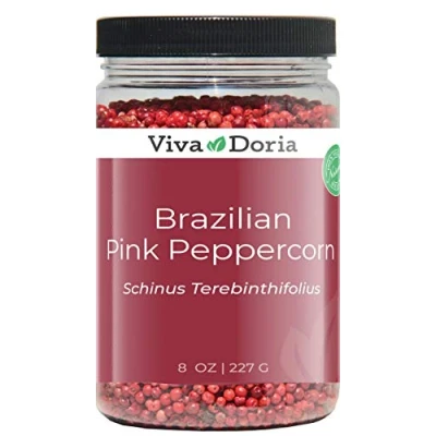 Image of Viva Doria Brazilian Pink Peppercorn, Steam Sterilized Whole Pepper, 8 Oz (227 G)