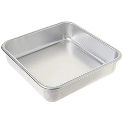 Image of Nordic Ware Naturals Aluminum Commercial 8&quot; x Square Cake Pan, 8 by inches, Silver (47500)