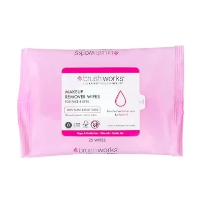 Image of Brushworks Makeup Remover Wipes 25 Sheets