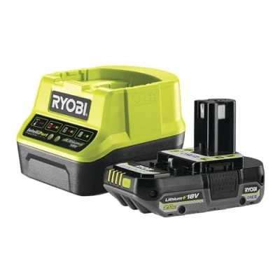 Image of Ryobi RB1820C(130597008) 18V ONE+ 1 x 2.0Ah Battery &amp; 2.0A Charger Kit, Green
