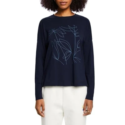 Image of ESPRIT Women&#039;s 103EE1K307 T Shirt, 400/NAVY, XXS