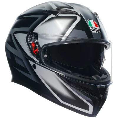 Image of AGV K3 Full Face Helmet compound matt black / grey XL