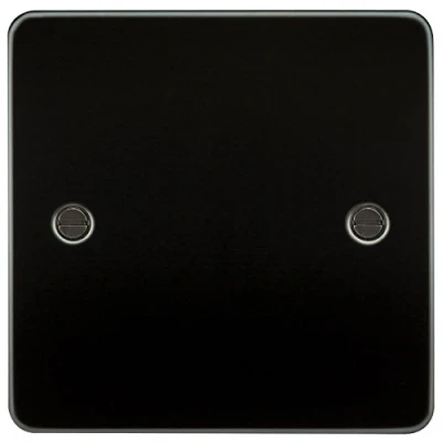 Image of KnightsBridge Flat plate 1G blanking gunmetal