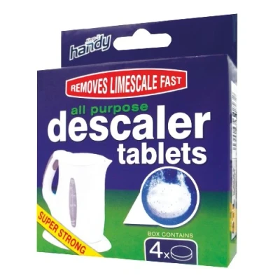 Image of Descaler Tablets 8 Pack Limescale Removal Kettle Coffee Machine Shower Heads Irons Dishwasher Cleaner