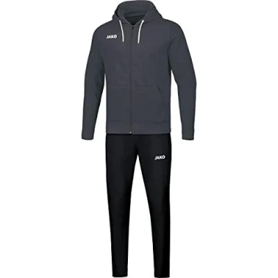Image of JAKO Men&#039;s Tracksuit Base with Hood, Anthracite, 4XL, M9665