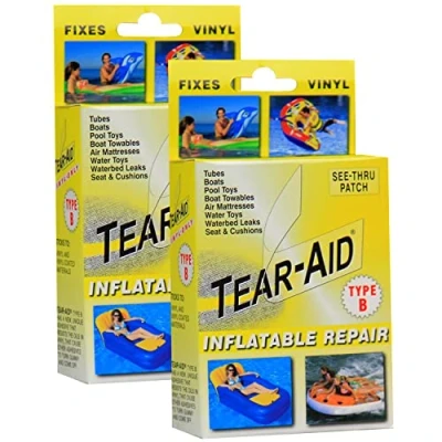 Image of TEAR AID Vinyl Inflatable Repair Kit, Yellow Box Type B (2 Pack)