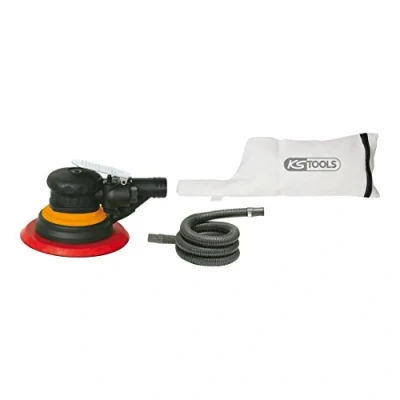 Image of KS Tools Pneumatic Eccentric Sander with Dust Extraction 240 W Air Consumption 255 L/Min