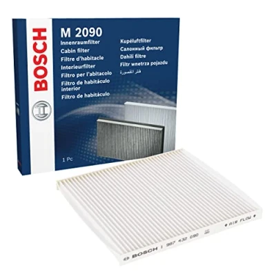 Image of 7700428820 Pollen Filter BOSCH 1 987 432 090 Particulate 234mm 223mm 17,5mm