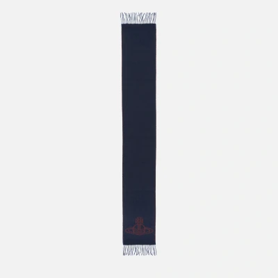 Image of Vivienne Westwood Scarf Unisex Scarf, Size: One Size, Navy blue