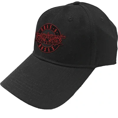 Image of Band Monkey Guns N Roses Unisex Baseball Cap Red Circle Logo