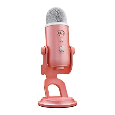Image of Logitech G Blue Yeti Premium USB Gaming Microphone for Streaming, VO!CE Software, PC, Podcast, Studio, Computer Mic, Exclusive Streamlabs Themes, Special Edition Finish Pink