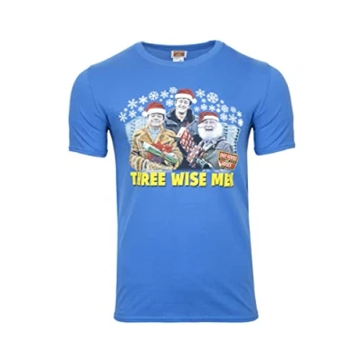 Image of Only Fools and Horses Official Christmas T Shirt Three Wise Men (XL) Blue
