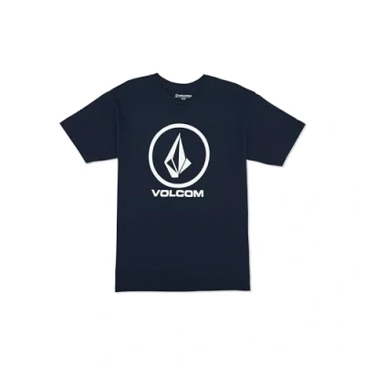 Image of Volcom Men&#039;s Crisp Stone Navy Short Sleeve T Shirt L