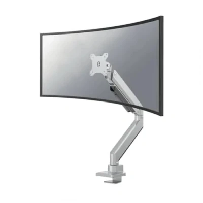 Image of Newstar Neomounts by Select NM D775SILVERPLUS Full Motion Desk Mount (clamp &amp; grommet) for 10 49&quot; Curved Monitor Screens, Height Adjustable (gas
