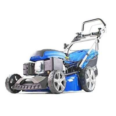 Image of Hyundai 18&quot;/46cm 139cc Electric start Self propelled Petrol Lawnmower, 6 Adjustable Cutting Heights, Large 70l Grass Bag, Foldable Handles, 3 Year Warranty