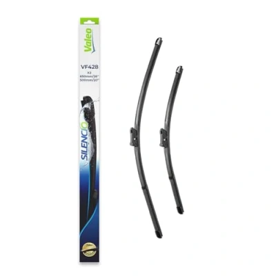 Image of 5J1998001, 5J2998001 Wiper BLADE VALEO SILENCIO X.TRM, FLAT SET 574384 SKODA: Fabia 2, Roomster, 2