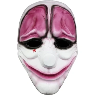 Image of Next Level Cosplay Prop Replica Payday 2 Houston Resin Mask One Size Fits Most Perfect for Halloween &amp;